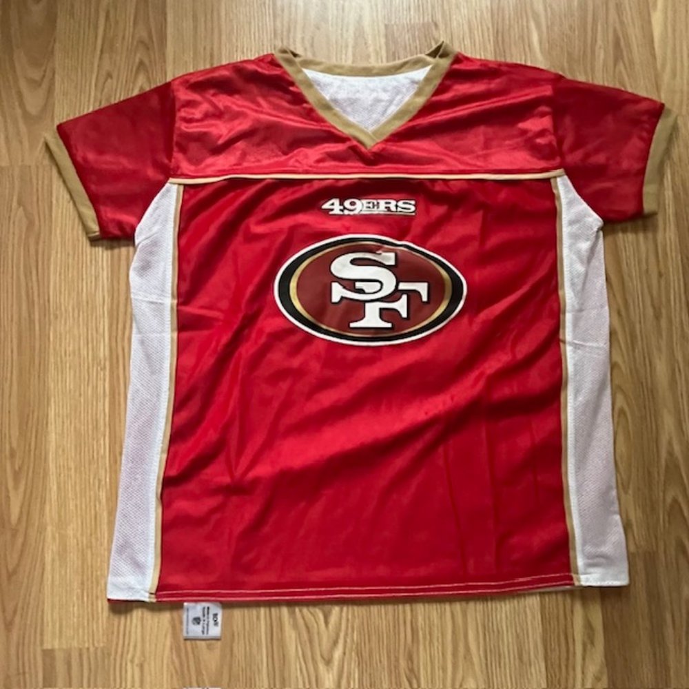 BDA San Francisco NFL 49ers jersey reversible youth XL size red white